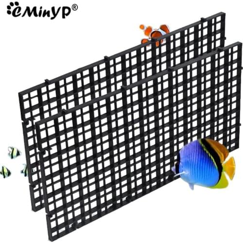 Plastic Aquarium Grid Divider Tray Fish Tank Bottom Isolation Board Egg Crate Louvre For Mixed Breeding Filter Water System