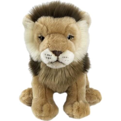 Lion Plush Toy Simulation Animal Doll Life Soft Stuffed Animal Toy Gift For Boys Girls Decoration Craft