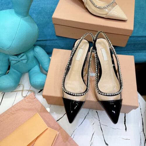 Casual Designer Women Sandals Black Patent leather Strappy High Heels Slingback Stiletto Stripper Sandalias mujeres Zapatos