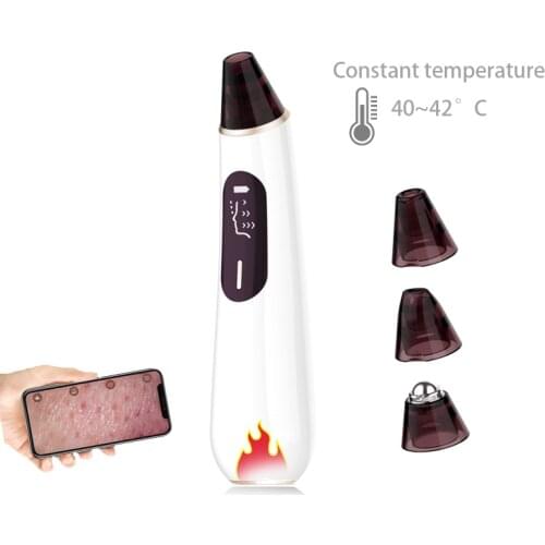 Beauty Devices Heating Face Care Suction Nose Remover LED Display Visual Pore Pimple Facial WiFi Deep Cleaner Skin Care Tool