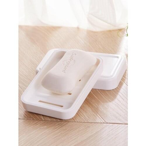 Simple soap box Double drain soap holder Toilet soap box Punch-free face soap box bathroom accessories