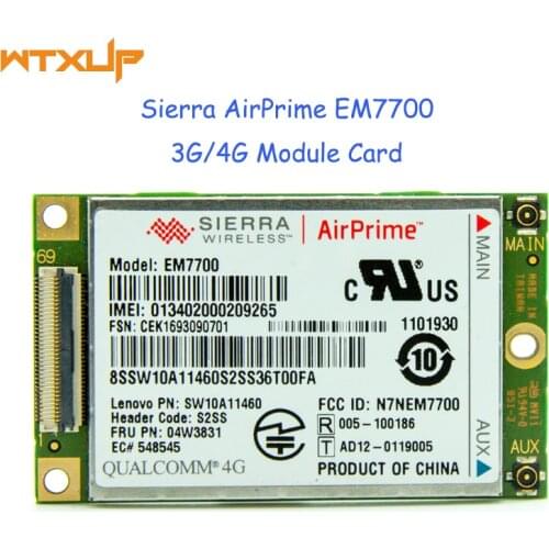 Unlocked Sierra AirPrime EM7700 Wireless 4G LTE HSPA+3G embedded Module HSPA+AT&T Wireless Mobile WWAN Broadband 3G 4G Card