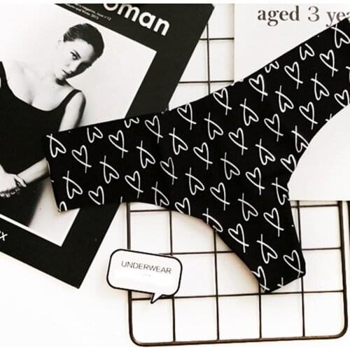 Sexy G-string Women Panties PINK Letter Thongs Seamless Briefs Soft Heart Underwear Lingerie Low Waist Lady Erotic Girls Thong