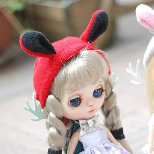 1Pcs Cute Small Ear Hat for Blyth Doll Accessories