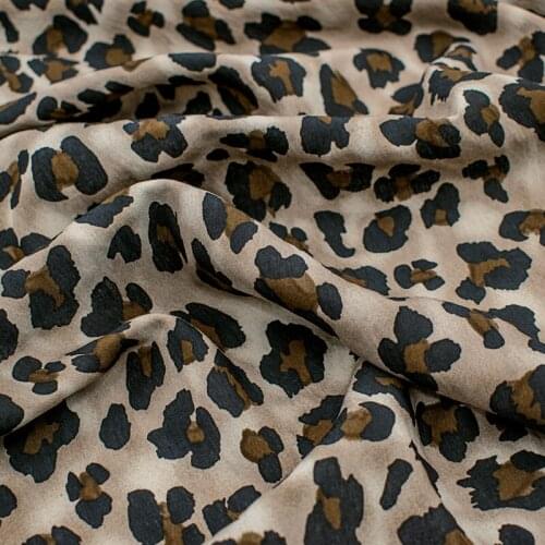 Leopard Print Fabric For Dress Tissus Au MÈTre Telas Algodon Estampadas Sewing Ткань Для Шитья Vestidos Tissu Tela Рукоделие Diy