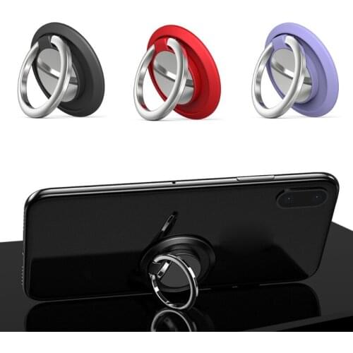 Universal Metal 360 Rotation Finger Ring Mobile Phone Stand Bracket Cradle for Magnetic Car Desk Cellphone Mount Holder