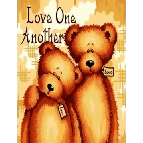 Animal Bear Scenery DIY oil Painting By Numbers Kits abstract paint by numbers Picture On Canvas For Wall Art Picture