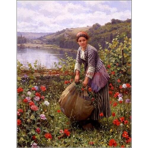 Needlework for embroidery DIY French DMC High Quality - Counted Cross Stitch Kits 14 ct Oil painting - The Grass Cutter
