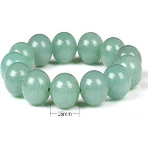 Fine Jewelry Natural Dongling Jade Handmade 16mm Round Beads Fashion Bracelet for Men Jewelry Bracelets Gifts