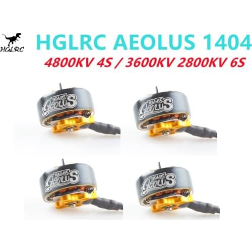 1/4pcs HGLRC AEOLUS 1404 4800KV 4S 3600KV 2800KV 6S Brushless Motor For RC FPV Racing Freestyle LR4 Micro Long Range Drones