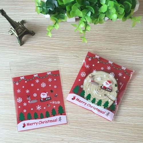 100pcs Cookie Packaging Bag&Gift Candy Bags For Biscuits Snack Baking Package Wedding Gift Bag 5Z-HH206