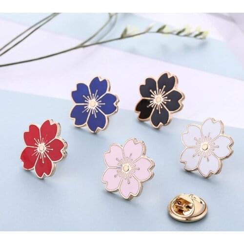 Academy Style Female Beautiful Flower Collar Brooches For Women Collar Lapel Pins Badge Flower Rhinestone Brooch Jewelry
