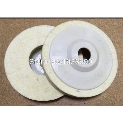 5pcs 100mm 4'' Round Felt Wool Buffing Polishing Wheels Disc Pads Polisher Size 100/12/16 Angle Grinder