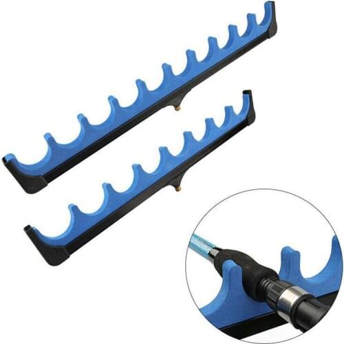 6-10 Holes Carp Fishing Rod Holder Stand 45-50cm Hard EVA Foam Top Feeder Rod Pod Freshwater Pole Tackle Fishing Rod Bracket