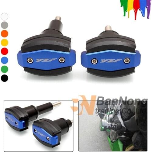 Motorcycle CNC Aluminum Frame Sliders Crash Pad Cover Falling Protector Guard For Yamaha YZF R1 YZF1000 YZF-R1 2015-2016