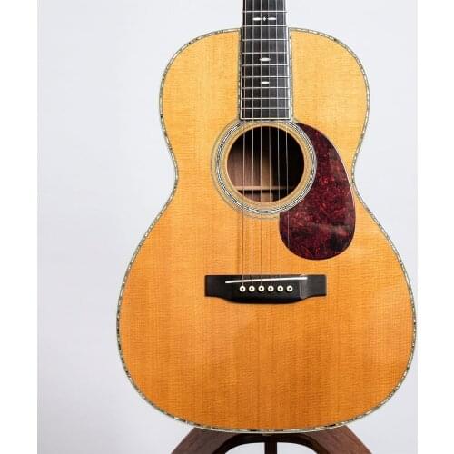 Free shipping guitar AAAA all solid custom handmade slot head with abalone vine acoustic guitar OOO-45 Indian Rosewood guitar