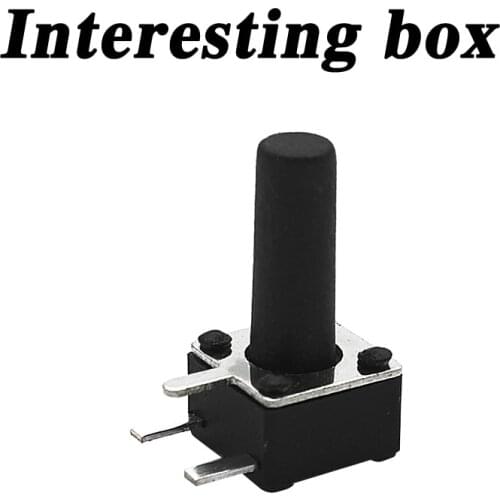 Free shipping TS-C017 touch switch 4.5*4.5*9.0 side tripod DIP side plug horizontal DIY handmade accessories