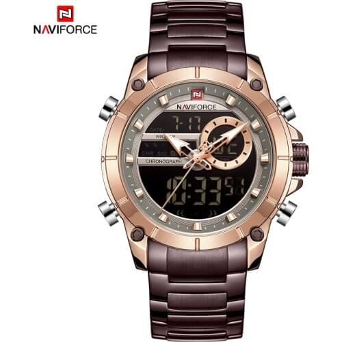 Top Brand Men Watches NAVIFORCE Fashion Luxury Quartz Watch Mens Military Chronograph Sports Wristwatch Clock Relogio Masculino