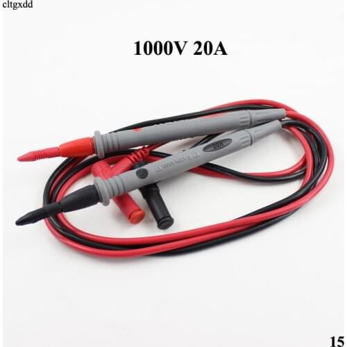 Cltgxdd 1 Pair 1000V 20A Needle Tip Probe for Universal Digital Multimeter Multi Meter Test Leads Pin Wire Pen Cable 80cm