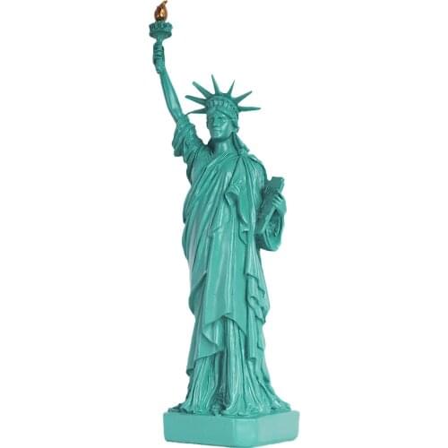Home Decor Decorative Statues Sculpture House Home Decoration Living Room Statue of Liberty White green statues for decoration