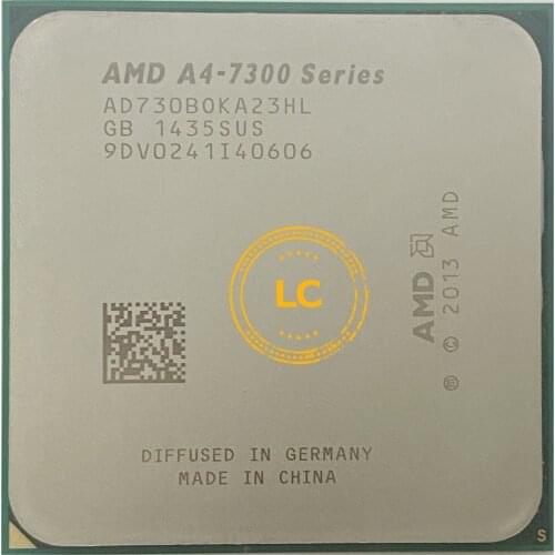 AMD A4-Series A4-7300 A4 7300 A4 7300B 3.8 GHz Dual-Core CPU Processor AD7300OKA23HL /AD730BOKA23HL Socket FM2