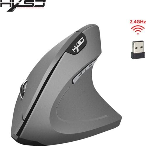 HXSJ T24 2.4G Wireless Mouse Vertical Ergonomic Mouse with USB Receiver Replacement for Notebook PC Laptop Macbook Mouses