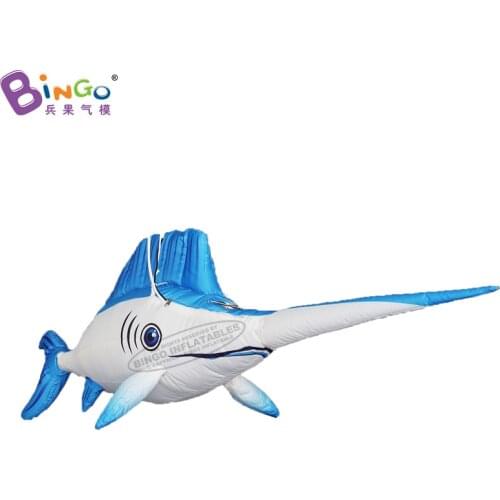 Customized 3 meters long big inflatable swordfish / airblown swordfish / inflatable swordfish for hanging decoration toys