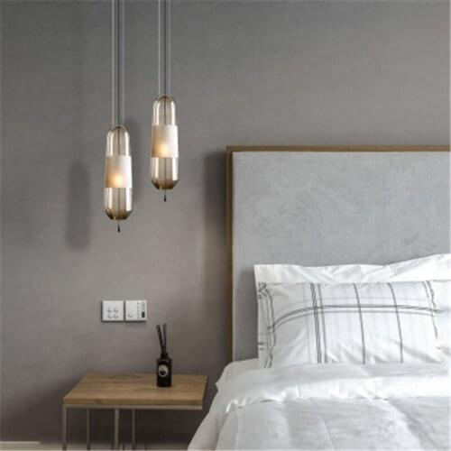 Nordic Creative Bedroom Bedside Glass Chandelier Living Room Sofa Art Design Chandelier Free Shipping