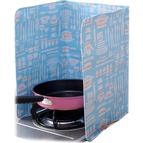 Creative Splash Guard Aluminium Foil Plate Cooking Insulate Oil Proof Baffle Plate Gas Stove Oil Splatter Screens Kitchen Tools