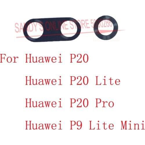 10 PCS New For Huawei P20 / P20 Lite / P20 Pro / P9 Lite Mini Rear Back Camera Glass Lens Cover With Sticker Repair Parts