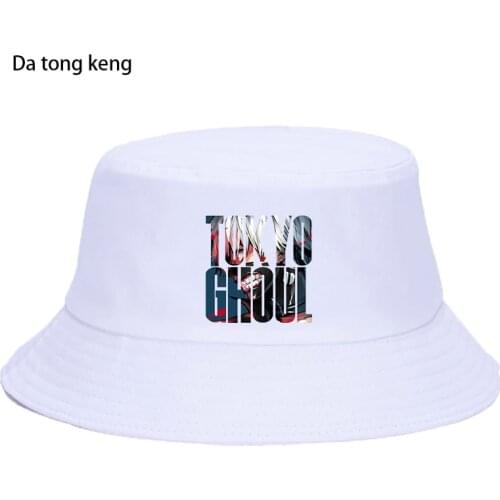 Tokyo Ghoul Summer Hat Women Men Panama Bucket Cap The Design Flat Visor Japan Anime Fisherman Hat