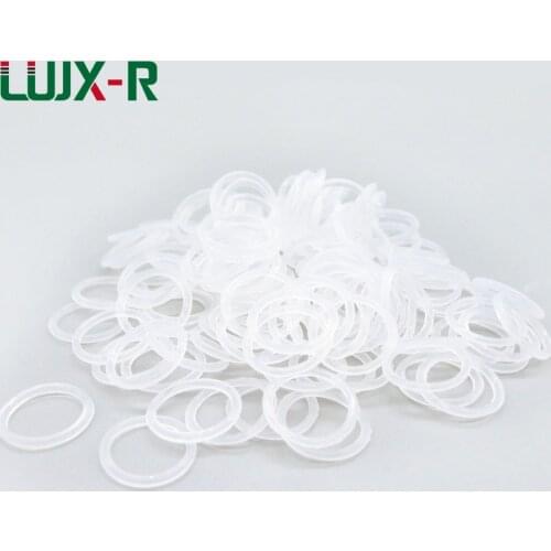 LUJX-R 1mm VMQ O Ring Seal White Food Grade O Rings Sealing Outside Dia. 4/5/6/7/8/9/12/17mm O-ring Silicone Gaskets Washer