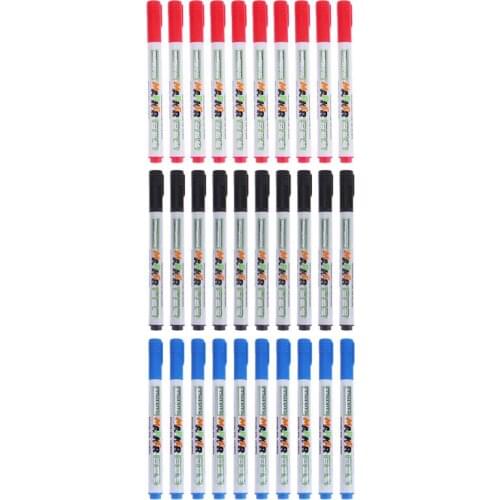 10pcs/lot Erasable Whiteboard Markers Pens Colors Quick Drying Marker School Office Art Supplies White Board Glass Painting Gift