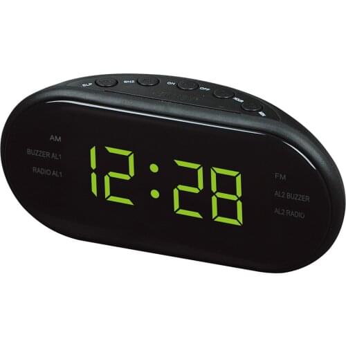 New Fashion Modern AM/FM LED Clock Radio Electronic Desktop Alarm Clock Digital Table Clocks Snooze Function