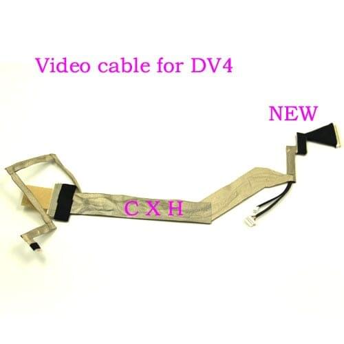 New LCD Screen Video Cable for HP DV4 DV4-1000 DV4-1212TX DV4-1103TX 486878-001 LCD LVDS CABLE DC02000IO00