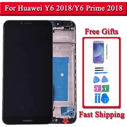 5.7 inch For Huawei Y6 2018 ATU-L11 ATU-L21 ATU-L22 ATU-LX3 For Y6 Prime 2018 Full LCD DIsplay + Touch Screen Digitizer Assembly