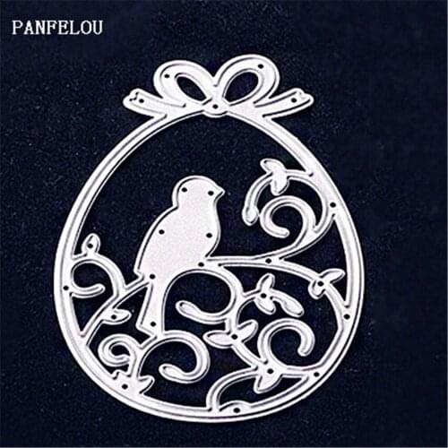 PANFELOU Easter Love Oval cage Scrapbooking card album paper die metal craft stencils punch cuts dies cutting