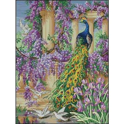 Peacock patterns Counted Cross Stitch 11CT 14CT 18CT DIY Cross Stitch Kits Embroidery Needlework Sets home decor