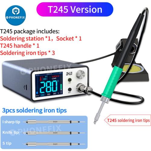 JC AIXUN T3A Smart Soldering Station 200W Temperature Adjustable T3A Electric Welding Platform For Phone MotherBoard Repair Tool