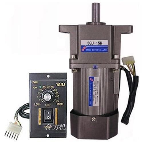 Ear type,5IK60RGU-CF 60W AC 220V gear reducer motor, speed ratio 3K-180K, adjustable speed + speed controller