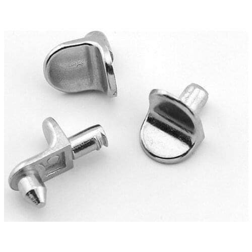 30pcs Shelf Studs Pegs Zinc glass plate Pin Shelves Separator supporter Fixed Cabinet Cupboard Wooden Furniture Bracket