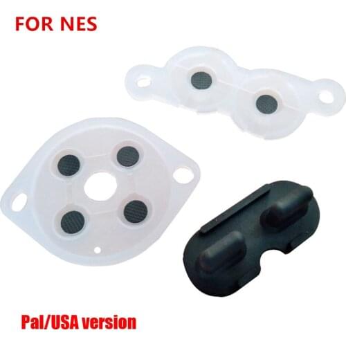 1000sets Rubber Repair Rebuild Replacement Parts Joy A B D Pad Silicon Start Rubber Button For NES/FC Controller