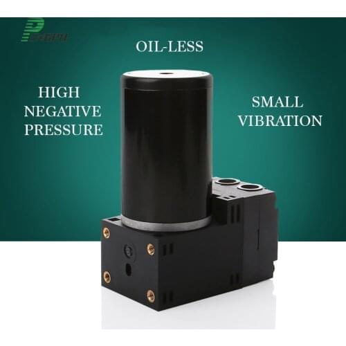 12V -85kPa 2bar Quiet EPDM/PTFE Micro Diaphragm Vacuum Pump 24V Mini Air Pump Vacuum Degassing 12 Volt Pump