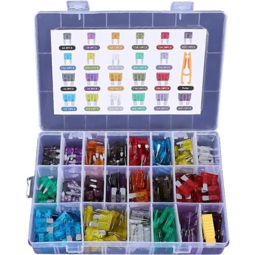 300Pcs Car Fuse Small Blade Fuse Set Car Fuse With Classification Box 2A/3A/5A/7.5A/10A/15A/20A/30A/40A