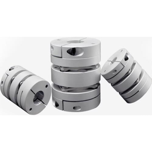 4pcs CNC D34 L45 Double Diaphragm Coupling Elastic Joint Connector Motor Encoder Computer Aluminum Alloy 6 8 10 12 14Mm