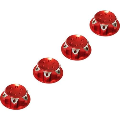 4pcs/set Durable Lock Nuts Adapter for 1/8 Scale TEAM C HSP 94762 RC Off-Road Truck 17MM Dustproof Coupler Nut Cover Parts