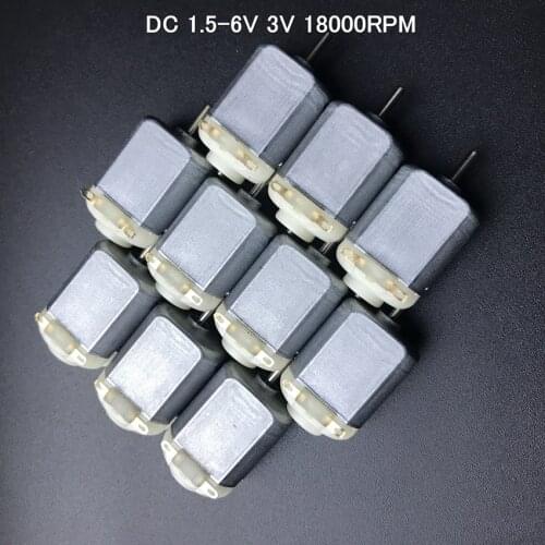 130 DC Motor DC 1.5-6V 3V 18000RPM DIY Robot dc motor Car model motor
