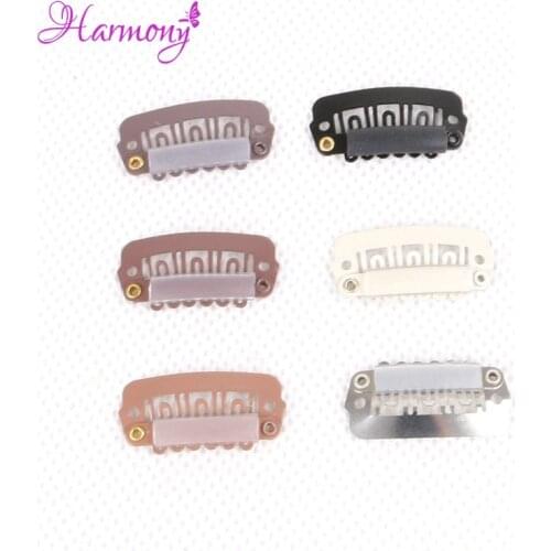 Harmony Plus Hair 1000pcs 2.3cm hair snap wigs clips for machine wefte/weaving extensions professional salon accessories