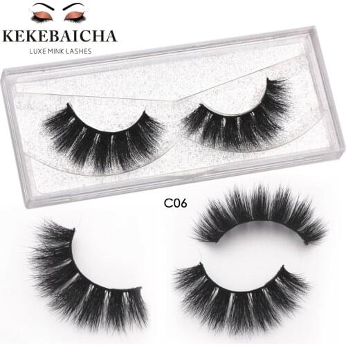 KEKEBAICHA Mink Lashes Dramatic Lashes 100% sterilized mink fur with a cotton band False Eyelashes High Volume 3D Mink Eyelashes