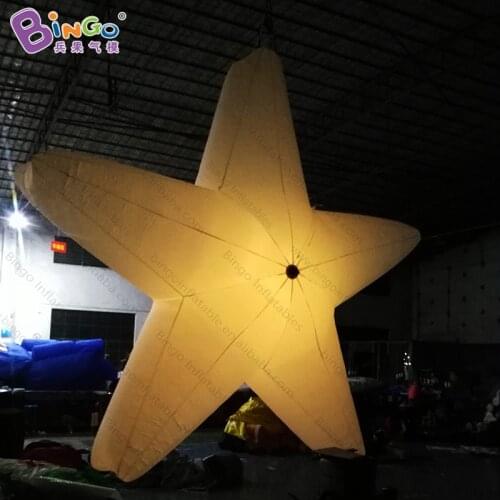 Hot selling 2~4 meters inflatable star with LED lights for decoration / hanging star balloon for display toys